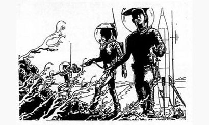 JIJÉ. « La Grande Invasion ».
Encre de Chine...