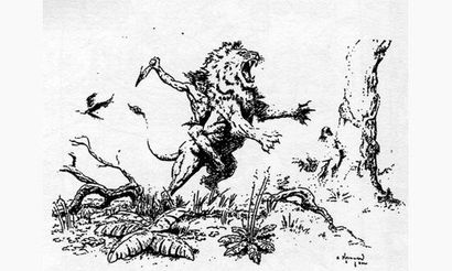 KEEGAN. « Tarzan ».
Encre de Chine noire...