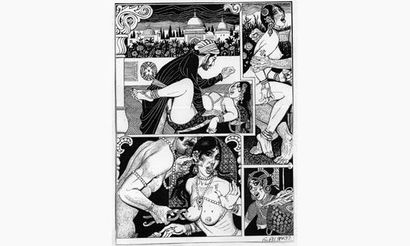 PICHARD. « Le Kama Soutra ».
Encre de Chine...