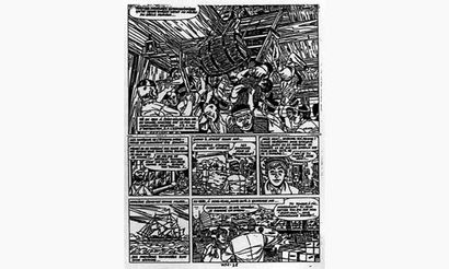 Van DESSEL. « Narcisse fait Naufrage ».
Encre...