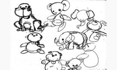 YSLAIRE. « Z'animaux ».
Dessins préparatoires...
