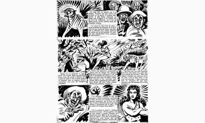 PELLOS. « Durga Rani «.
Encre de Chine noire...