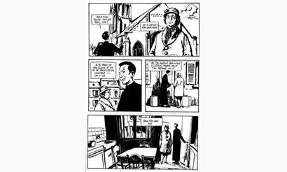 RABATÉ. « Un ver dans le fruit «.
Encre de...