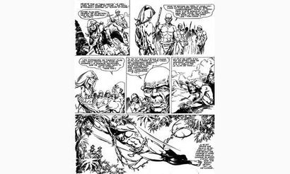 ROMERO. « Rahan «.
Encre de Chine noire pour...