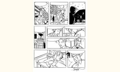 SOMON. Pascal. “ Fred et Léa ”.
Encre de...