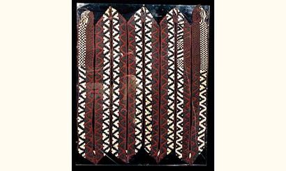 Grande ceinture 
Nasca, Pérou.
Tissu polychrome...