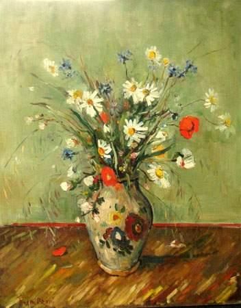 Roger BERTIN (1915-2003)
Fleurs des champs
Toile.
81...