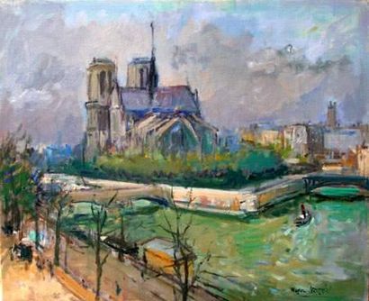 Roger BERTIN (1915-2003)
La Seine à Notre...