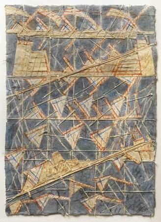 Robert MALAVAL (1937-1980)
Papier et feuilles
Collage.
66...