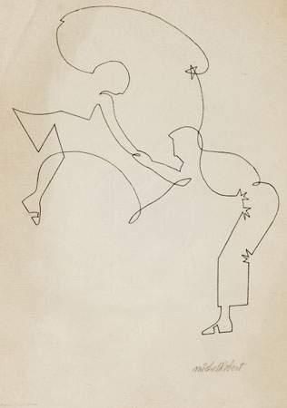 Michel ROBERT
Les danseurs
Encre.
20,5 x...