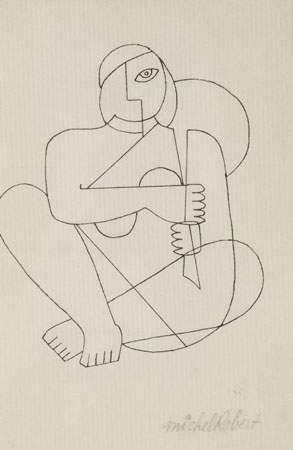 Michel ROBERT
Personnage assis
Encre.
14,5...