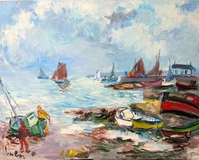 Fernand HERBO (1905-1995)
Vue d'Erquy en...