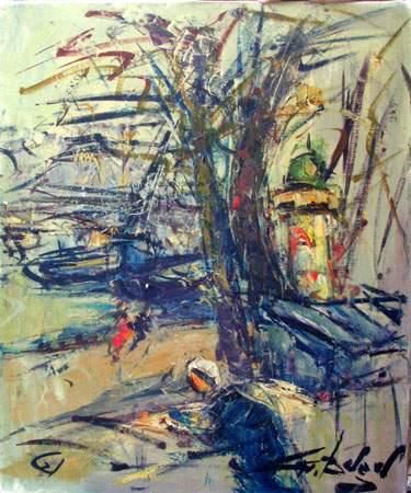 Georges BERGER (1908-1976)
Les bouquinistes
Toile.
55...