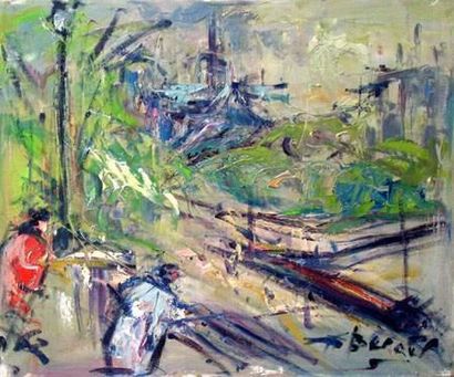 Georges BERGER (1908-1976)
Les quais à Notre...
