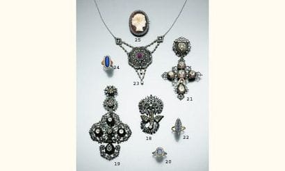 Pendentif en alliage d'or 585 ‰ et argent,...