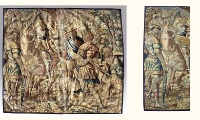 Tapisserie à sujet historique représentant...