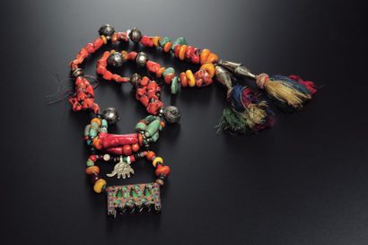 Collier de mariage berbère Maroc L_70 cm...