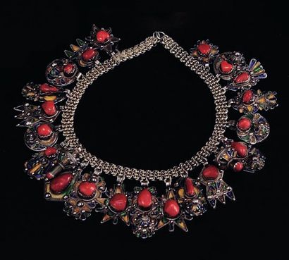 Collier berbère Kabylie, Algérie Argent,...