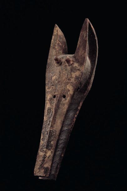 Masque KONO Bambara Mali Bois, patine croûteuse...