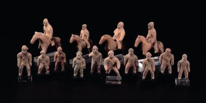 Figurines Région de Lere, Mali Terre cuite,...