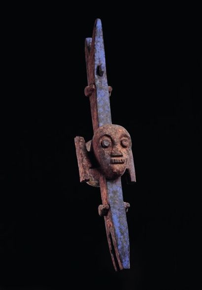 Masque Ijo Nigeria Bois polychrome MASKER,...