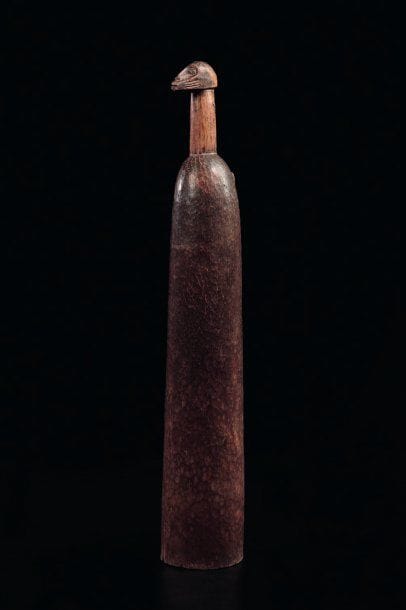 Trompe d'appel Senoufo Côte d'Ivoire Bois...