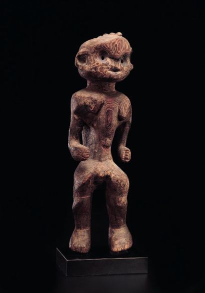 Statue Montol Nigeria Bois STANDBEELD, MONTOL...