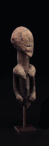 Statuette Tellem Mali Bois à patine sacrificielle...