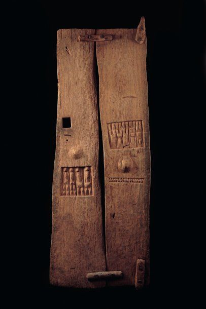 Exceptionnelle porte de GINA Dogon Mali Bois...