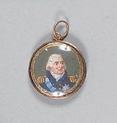 Deux micro-miniatures figurant le Roi Louis...