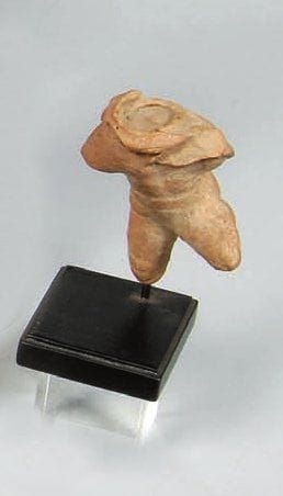Fragment de statuette en terre cuite Travail...
