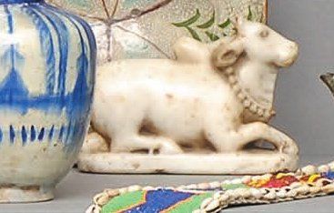 Taureau Nandin Inde Albâtre. Nandin stier....