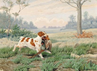 Boris Riab (1898-1975)
« Epagneul breton...