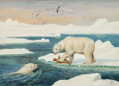 Boris Riab (1898-1975)
« Les ours polaires...