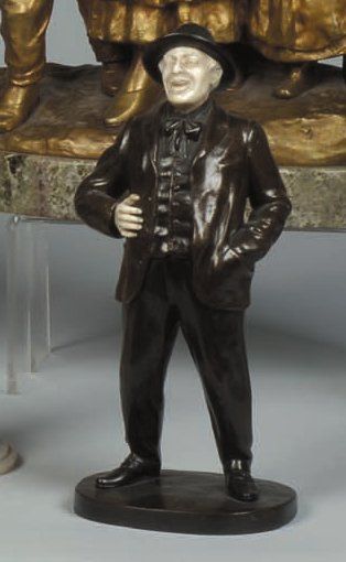 Paul d'Aire (1890-1910)
Statuette d'homme...