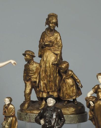 Joseph D'Aste
Grande soeur Groupe en bronze...