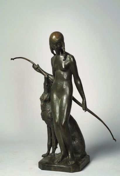Ary Bitter (1883-1973)
Jeune femme au lévrier...