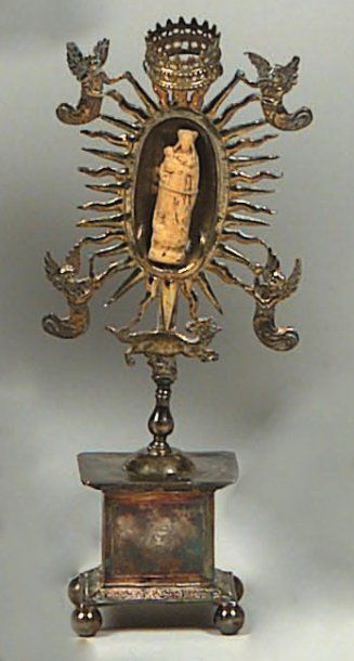 Marianum miniature en argent et terre de...