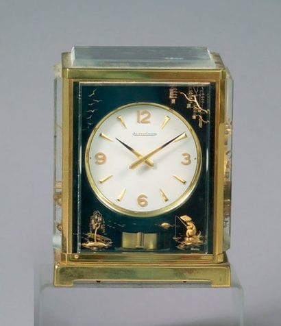 JAEGER & LECOULTRE.
Pendule cage à boitier...