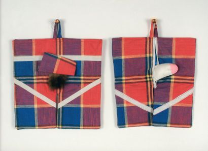 DUCHAMP Marcel.
DEUX TABLIERS MÂLE ET FEMELLE....