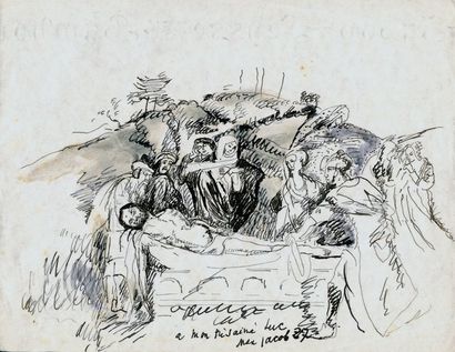 JACOB Max.
DESSIN ORIGINAL SIGNÉ 1927 ; 21...