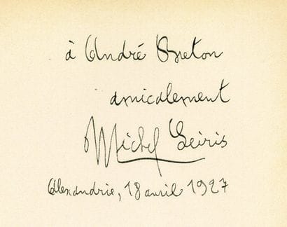 LEIRIS Michel.
LE POINT CARDINAL. Paris,...