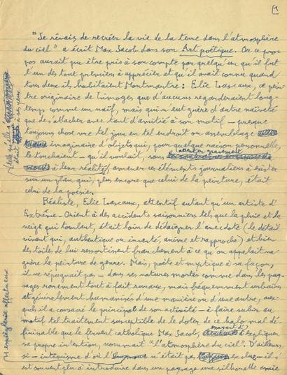 LEIRIS Michel.
JE RÊVAIS DE RECRÉER LA VIE......
