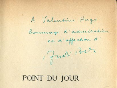 BRETON André.
POINT DU JOUR. Paris, Gallimard,...