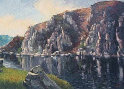 Gaston THIERY (né en 1922)
Paysage en bord...