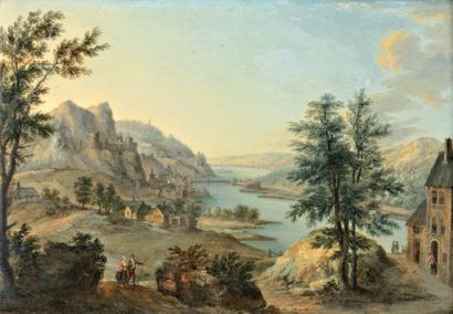 Attribué à Christian Georg SCHUTZ (1718 -...