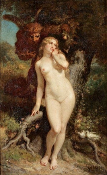 Henri Charles BARON (1816 - 1885)
Eve tentée...