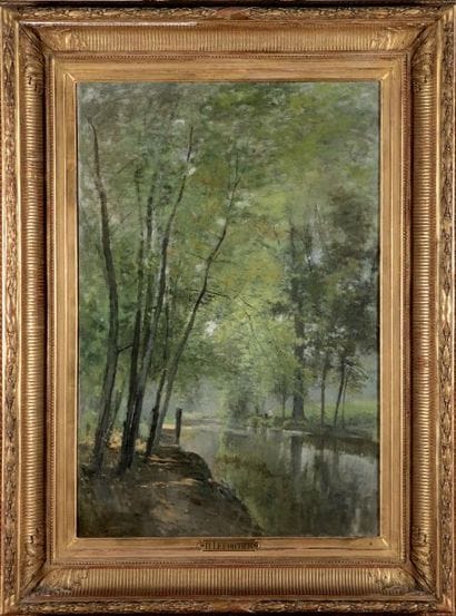 Attribué à Henri Jean LEFORTIER (1819 - 1886)
Paysage...