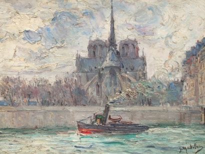 Gustave MADELAIN (1867 - 1944)
Vue de l'abside...