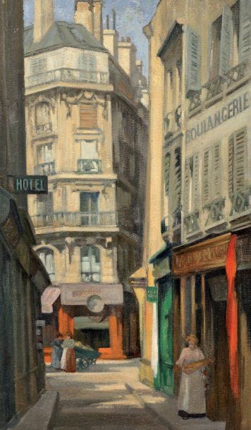 Henri HOURTAL (1877 - 1944)
Une rue de Paris...